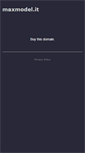 Mobile Screenshot of maxmodel.it